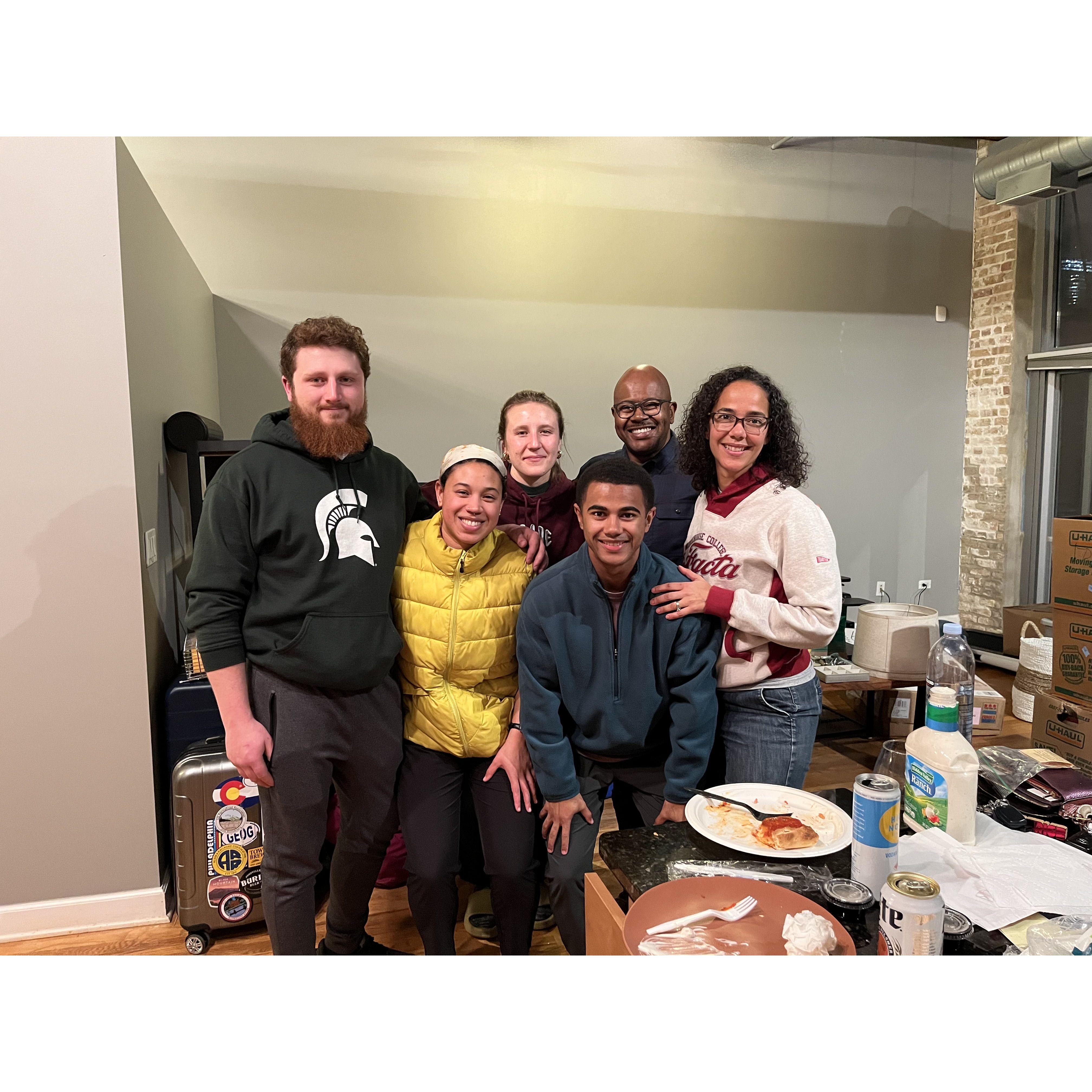 Our awesome family rallied together to help us move in to our place in Chicago in 2022!!