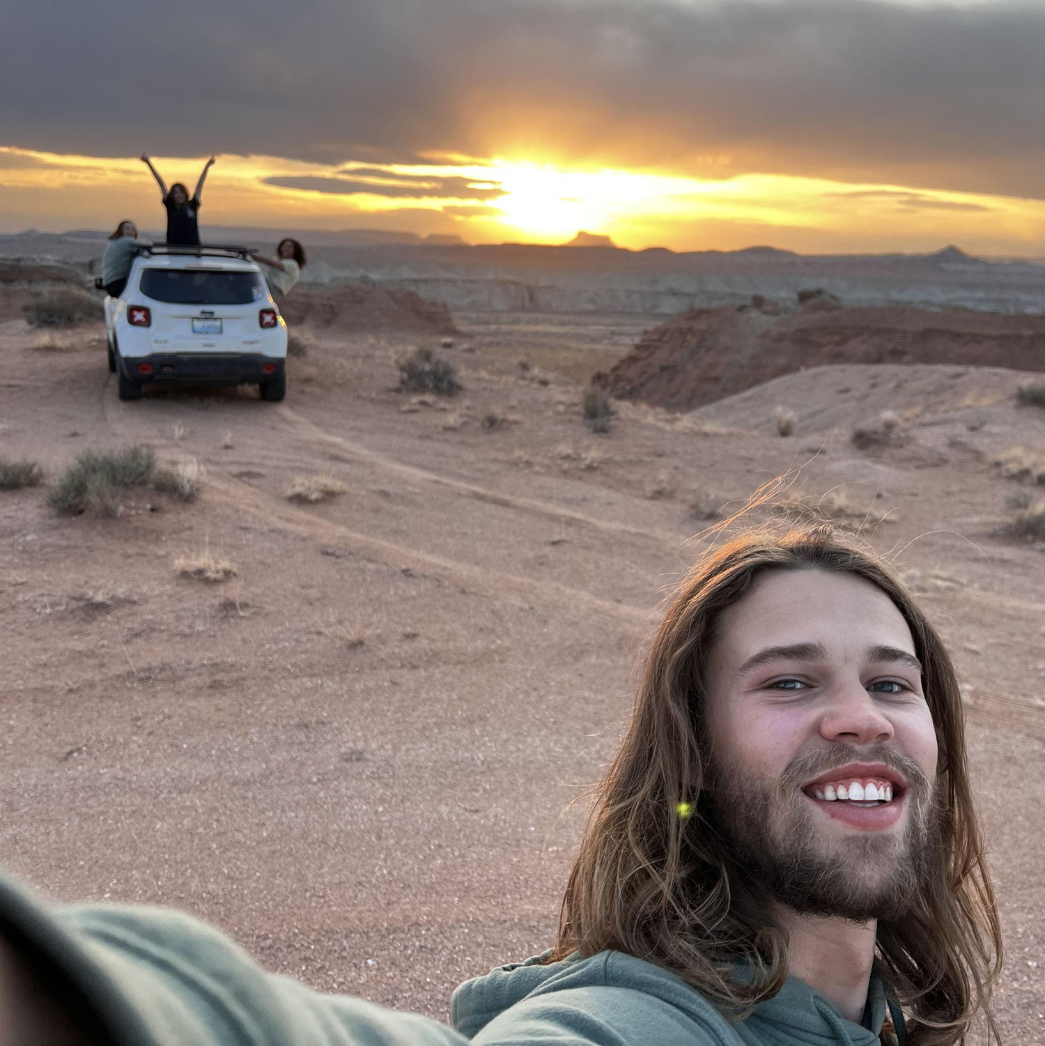When we took Alex's sisters on a desert camping trip!