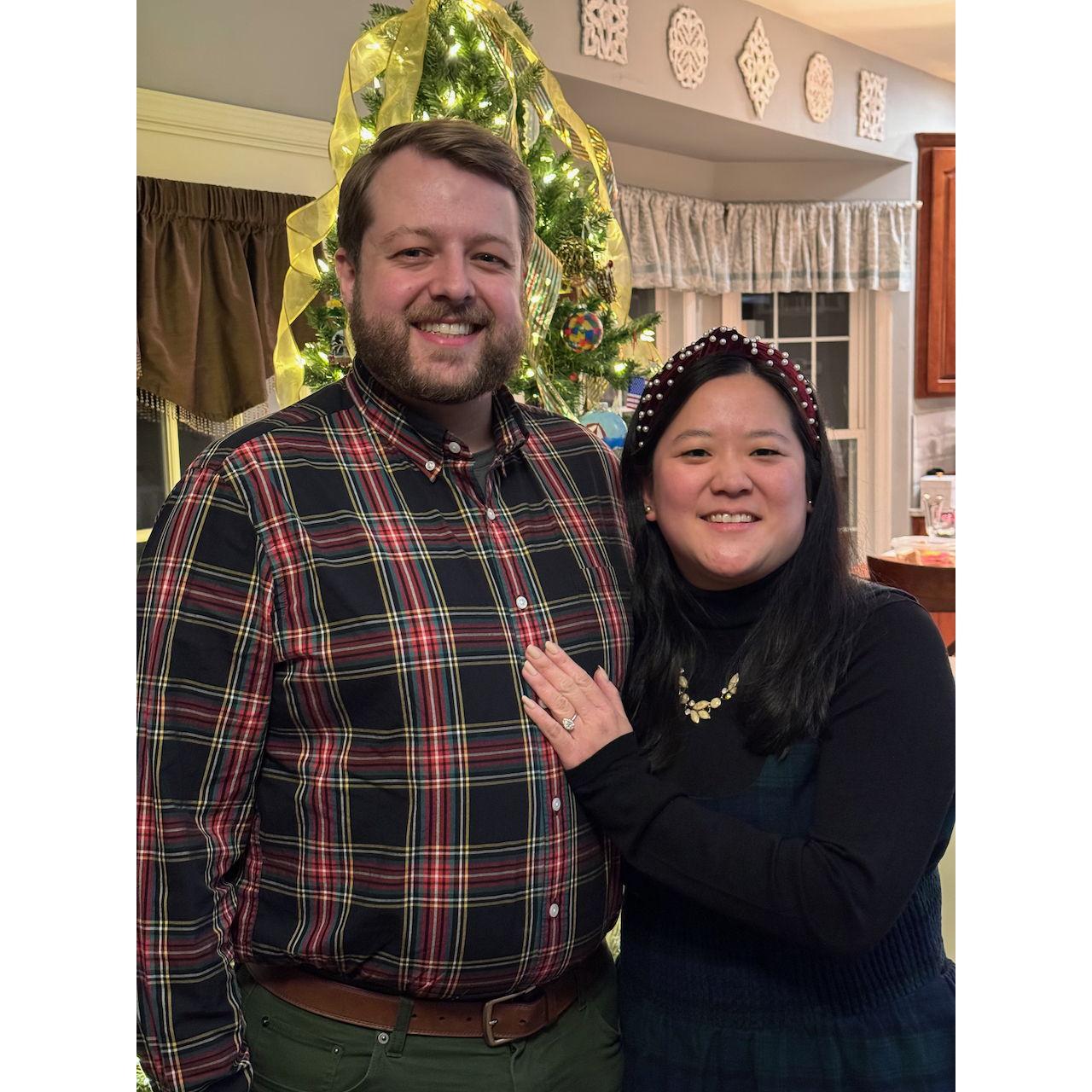 Our first Christmas together as an engaged couple!