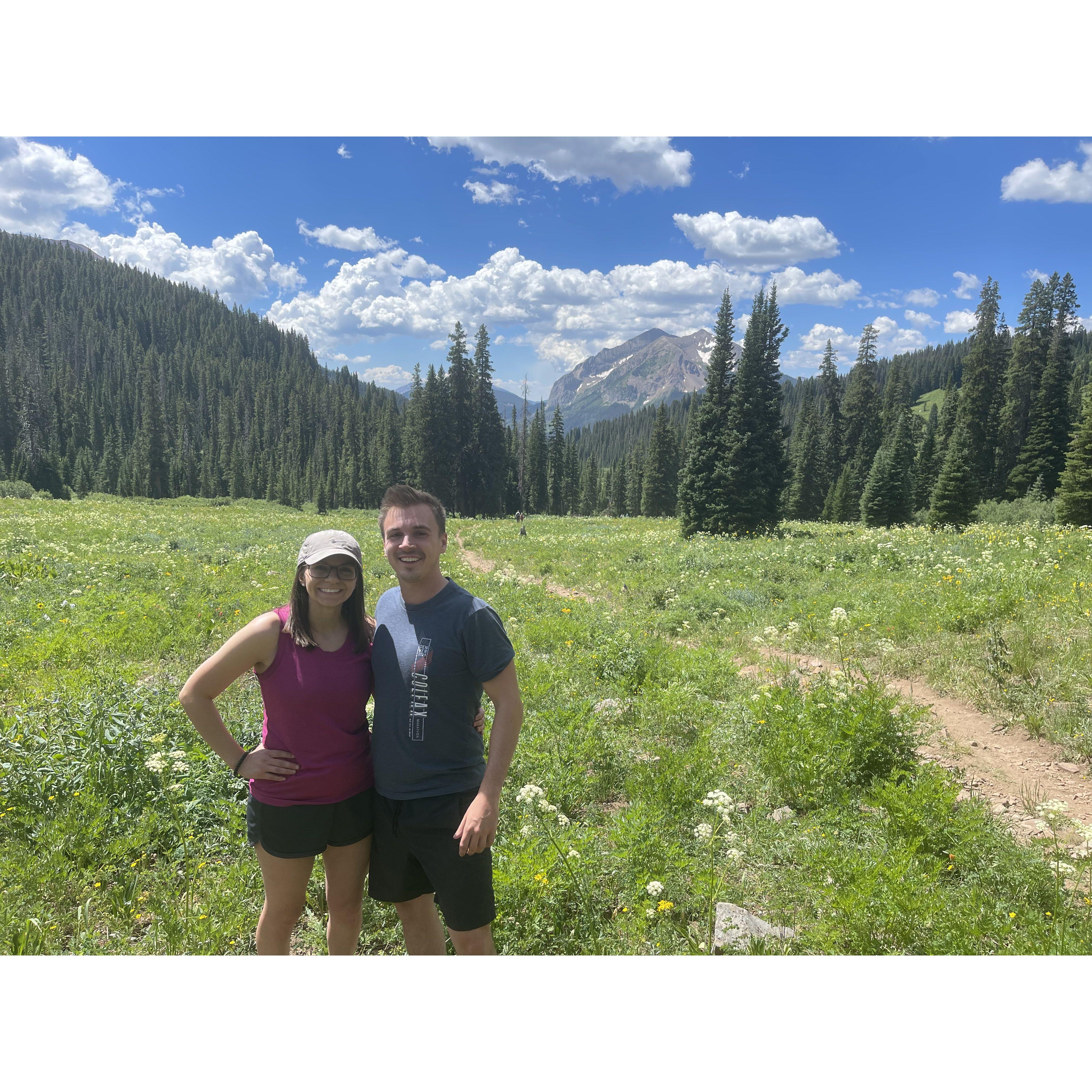 Wildflower hike in one of our favorite mountain towns, Crested Butte