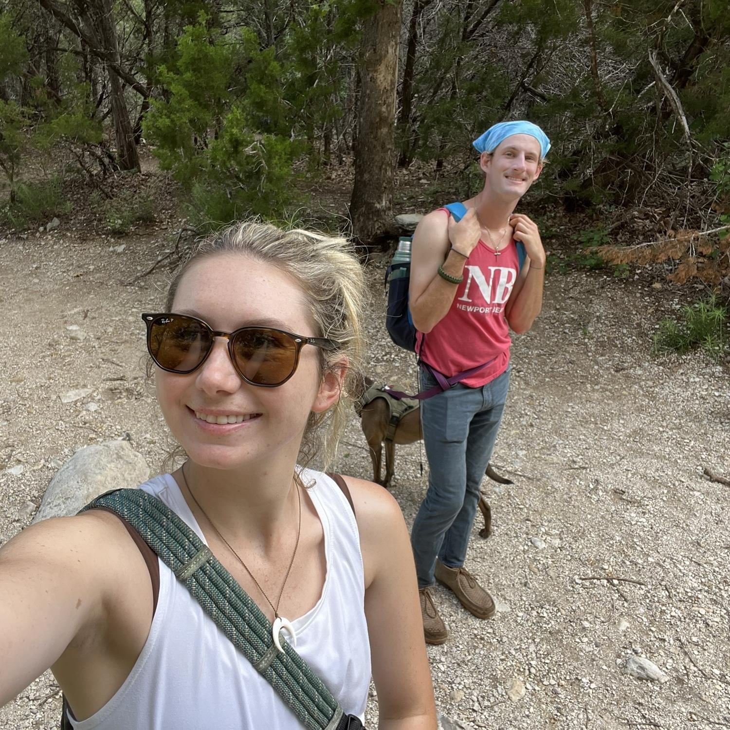 Lost Maples hike with Bee & Nalu - 05.27.23