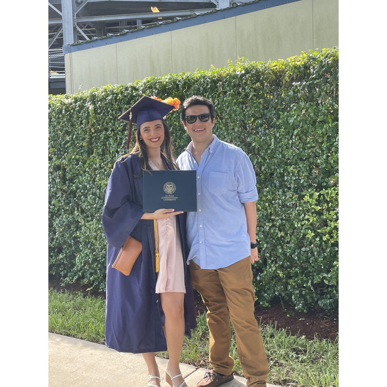 This was Nicole's graduation in 2021! #GoPanthers #PawsUp
It was right after covid so we all had to sit outside in the summer heat.