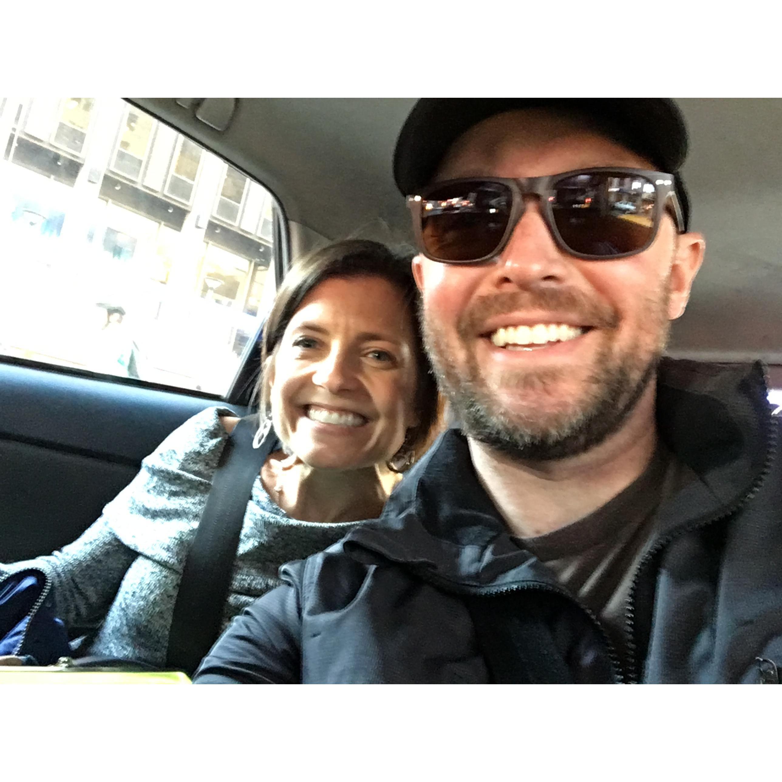 Dan's first NYC taxi ride