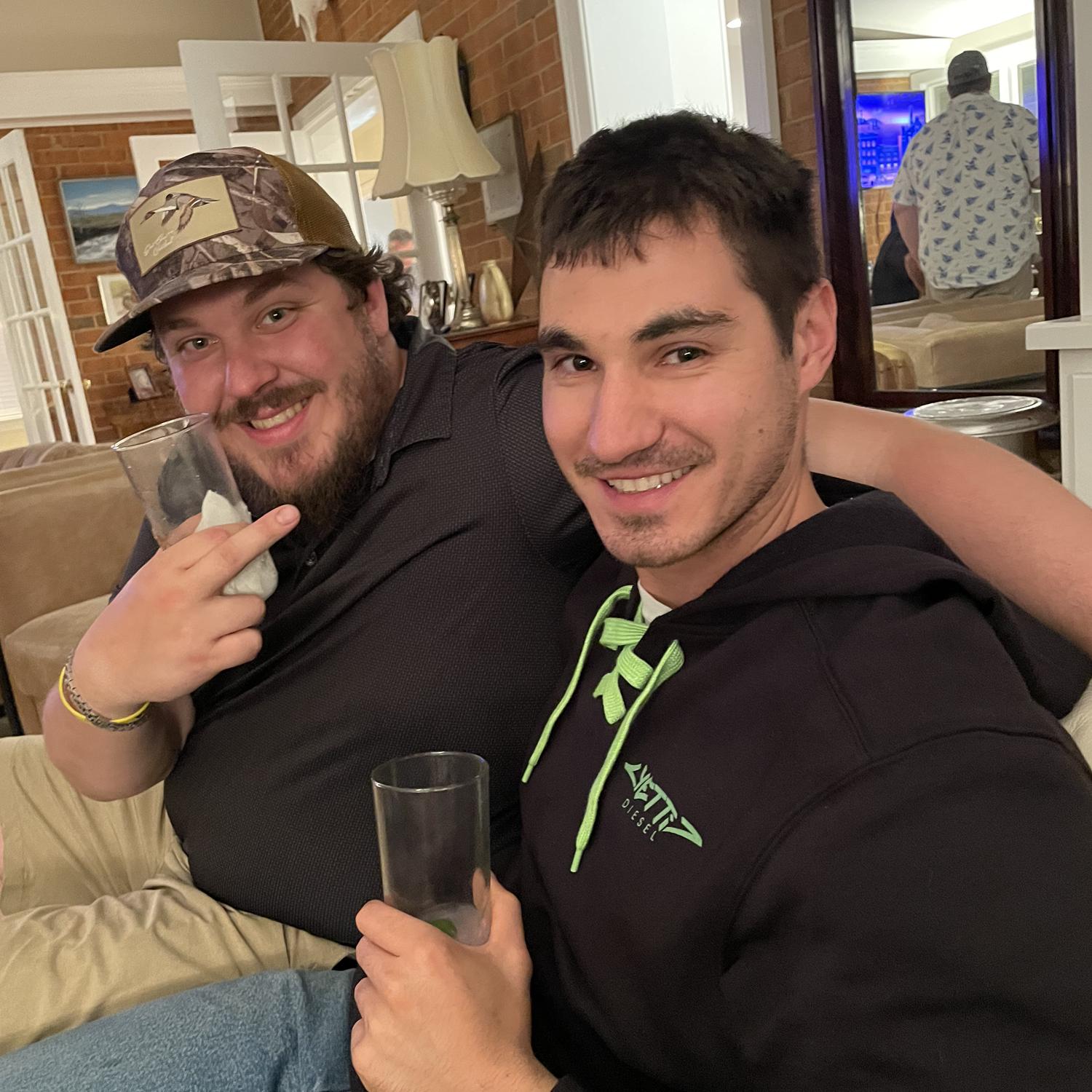 Clay congratulating Erik on his graduation!