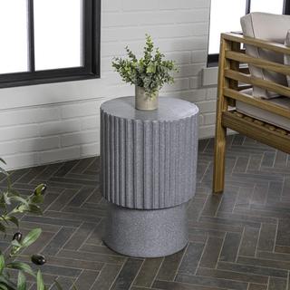 Louisa Modern Art Deco Tambour Accent Table