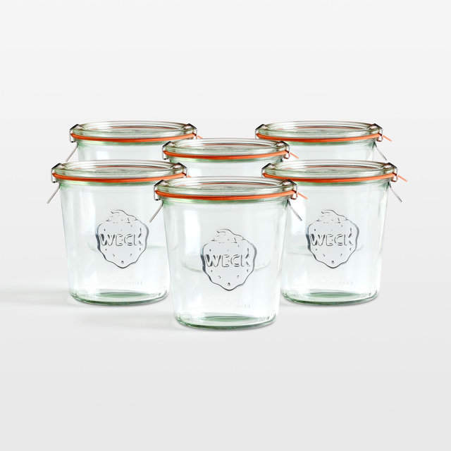 Weck 19.6-Oz. Glass Canning Jar, Set of 6