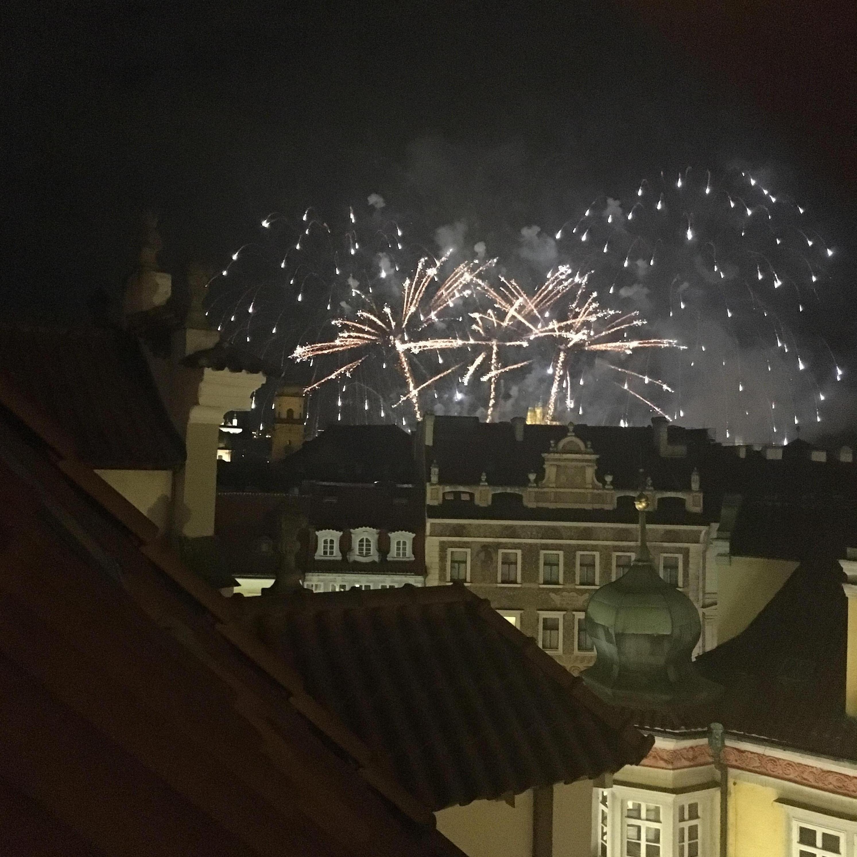 Fireworks flying in the skies of Prague!
