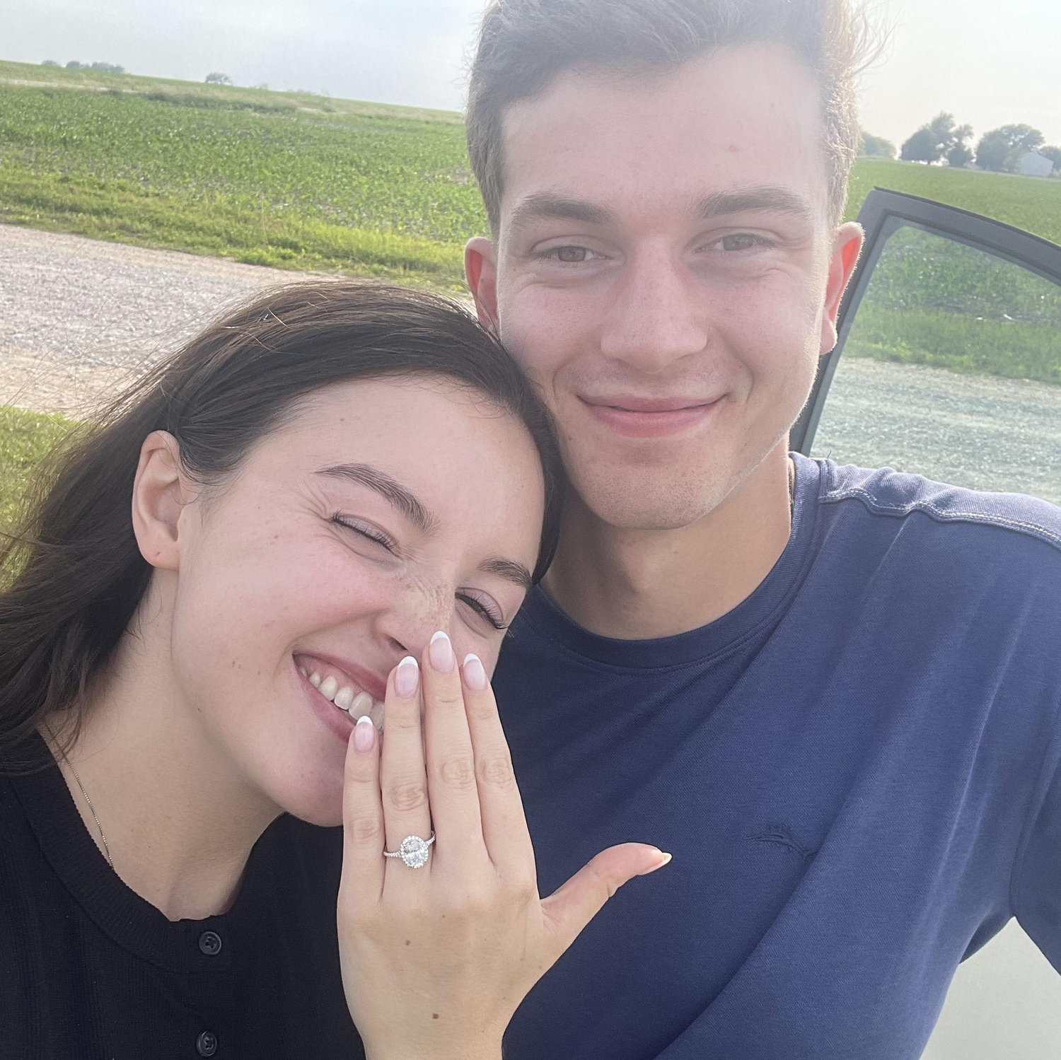right after he popped the question
