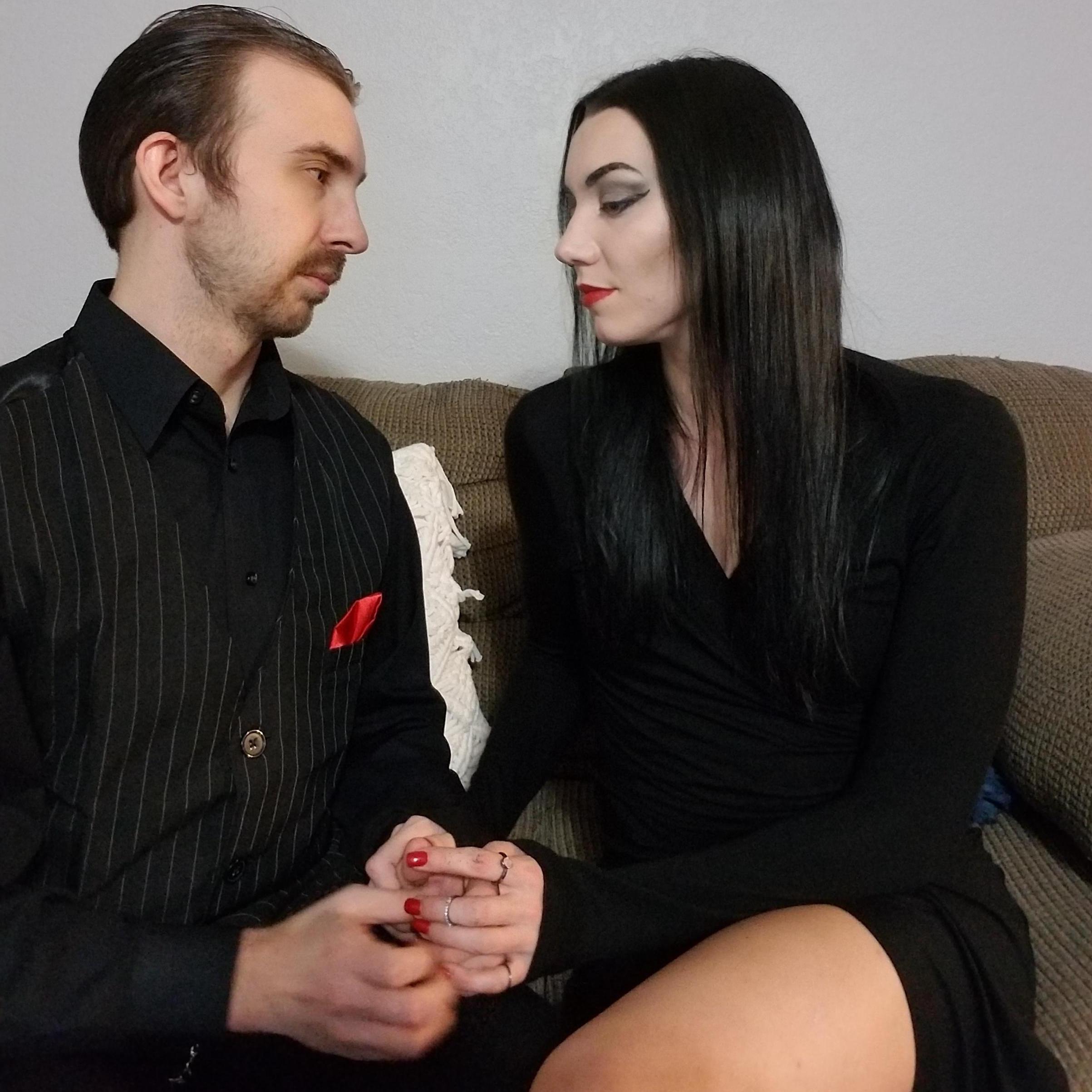 On the 3rd anniversary of when we "met" as adults - The Gomez to my Morticia.