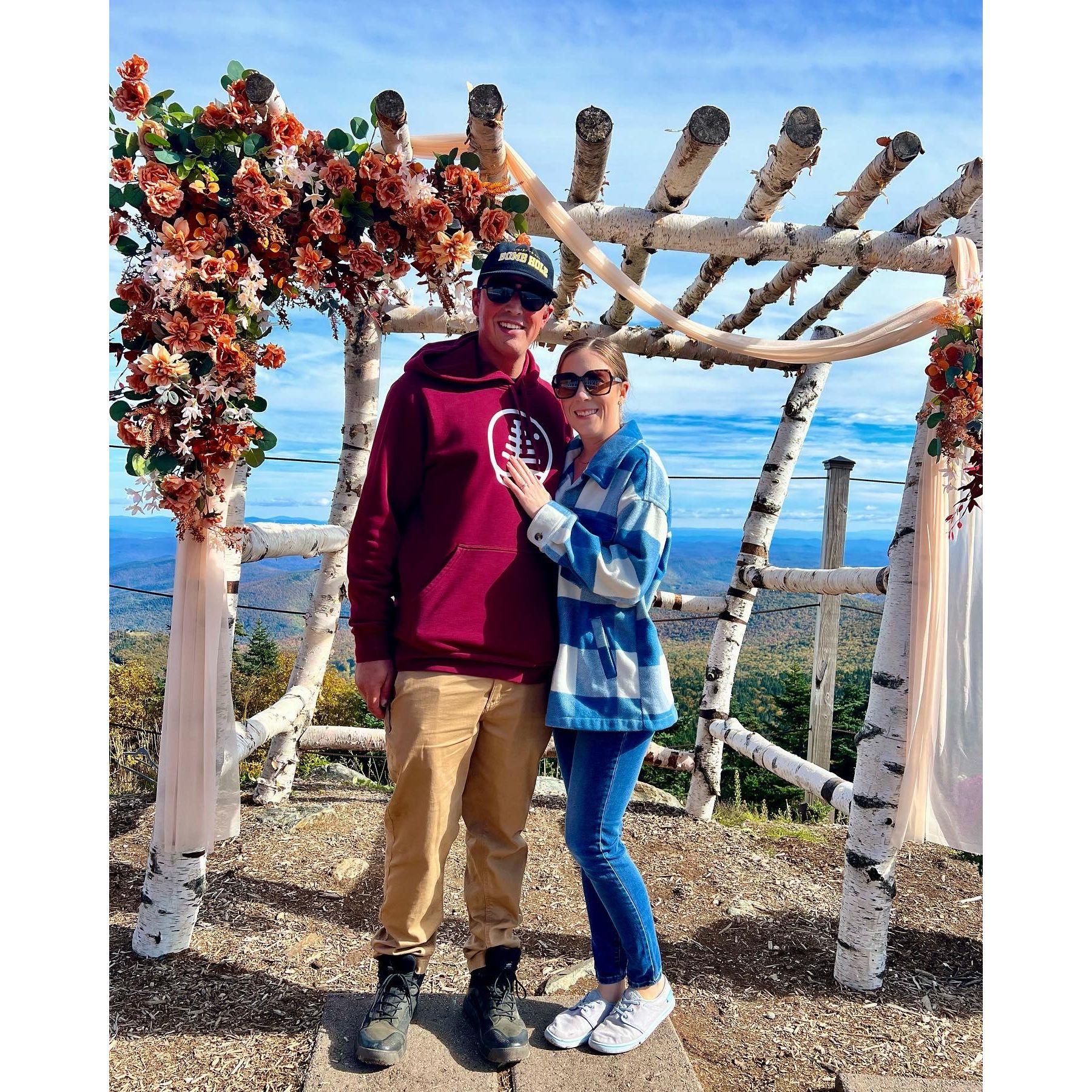 Our first photo as an engaged couple!