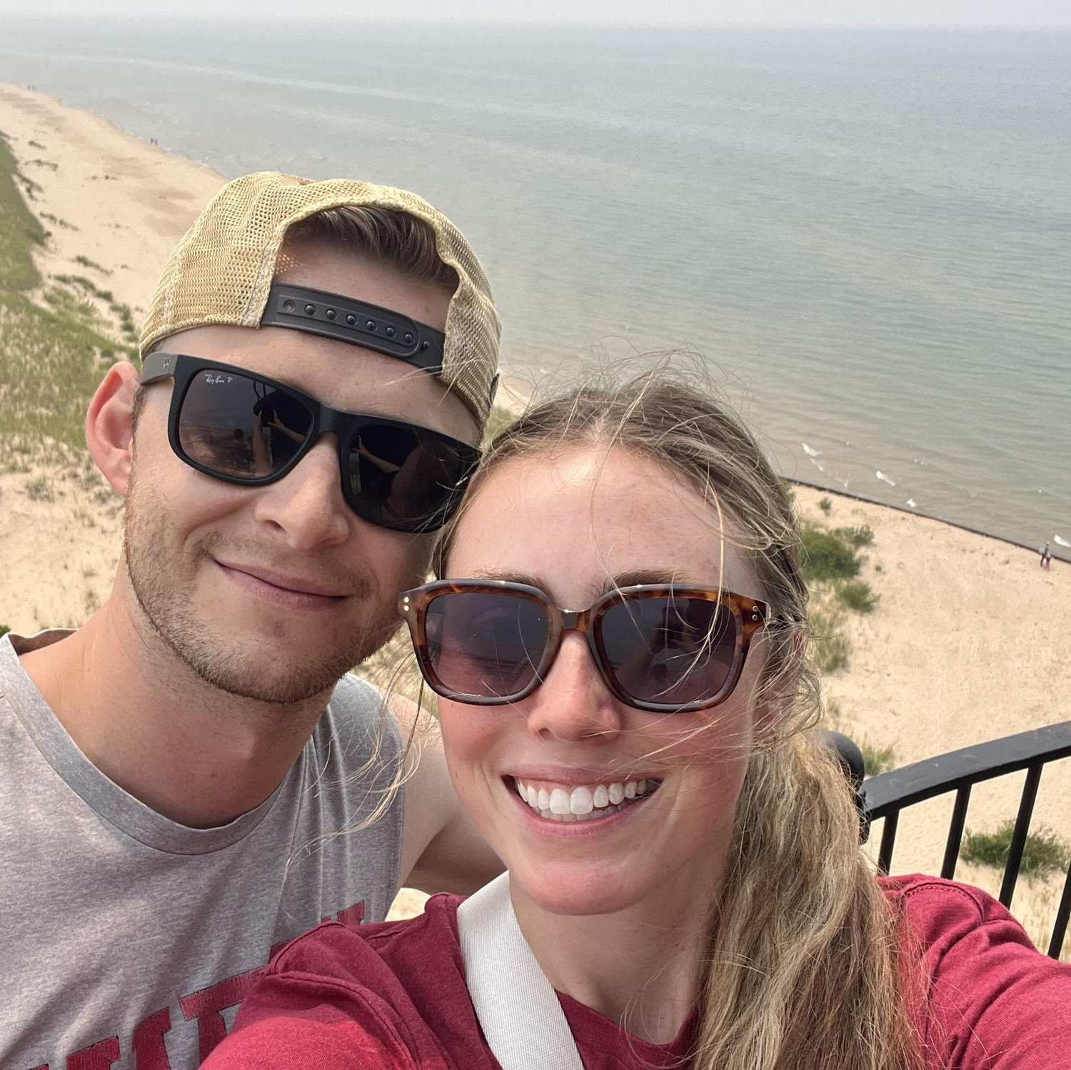 Gabby showing John her home terrain in the Great Lake State