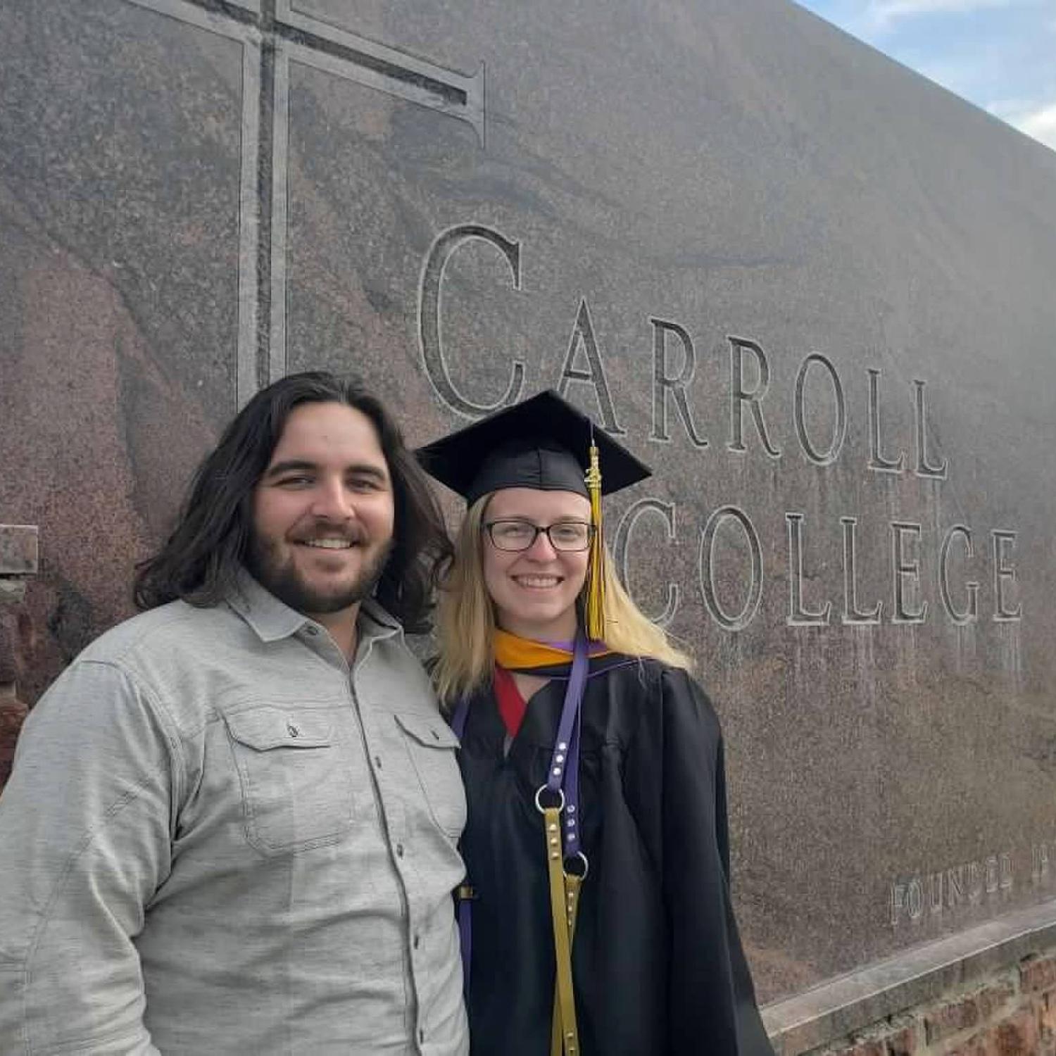 Carroll College is where Alexa and Chase met. It was fun to celebrate Alexa's graduation with parts of both of the families!