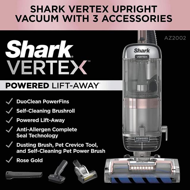 Shark AZ2002 Vertex DuoClean PowerFins Upright Vacuum