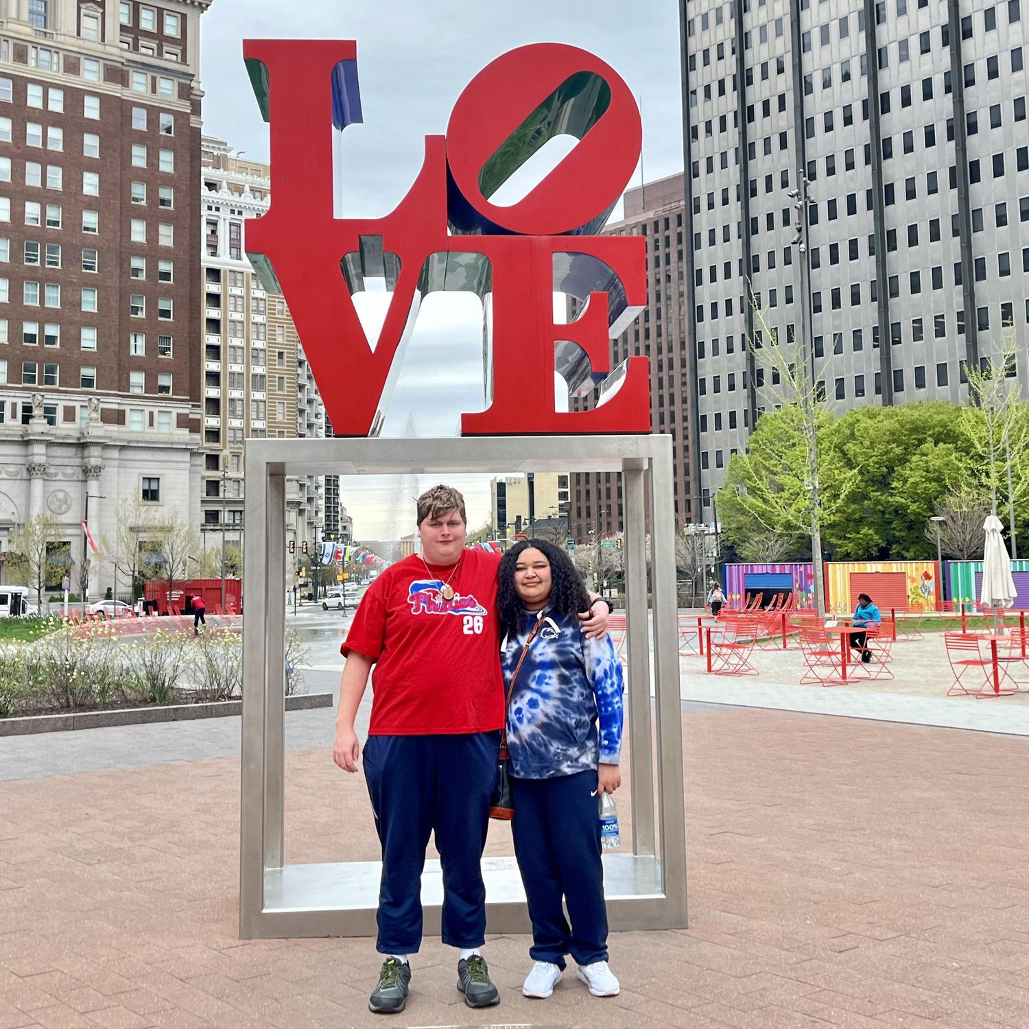 April 7, 2023: A trip to Philadelphia, we took the train and walked around the city.
