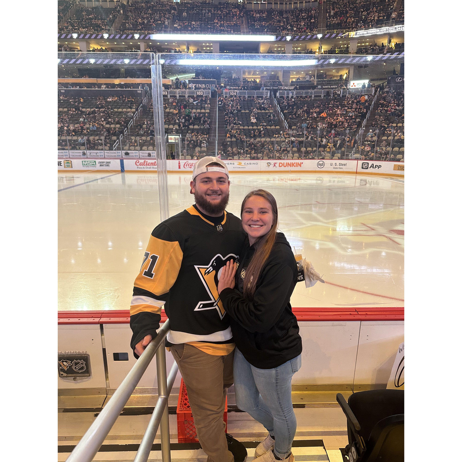 Our first NHL game, Go Pens!