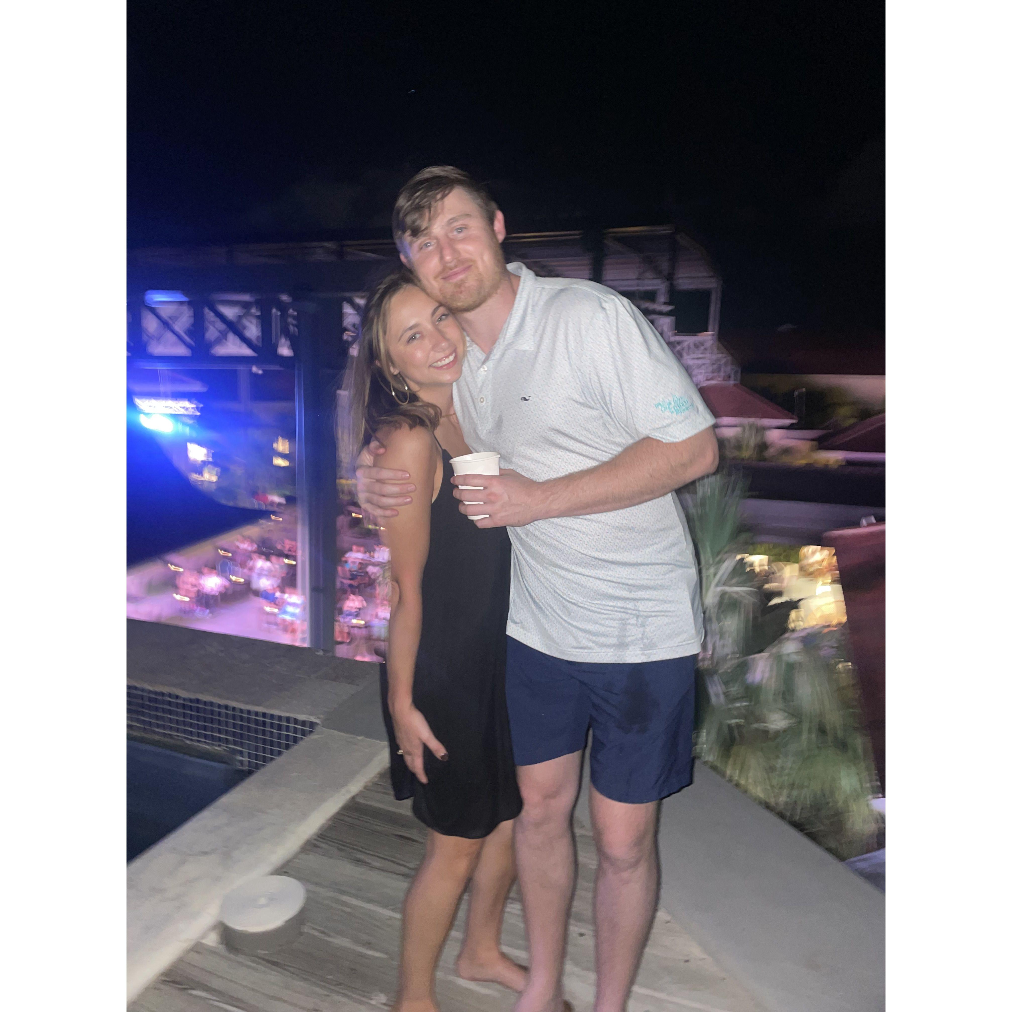 We danced all night to the same 10 songs on repeat at our resort's on-site club.