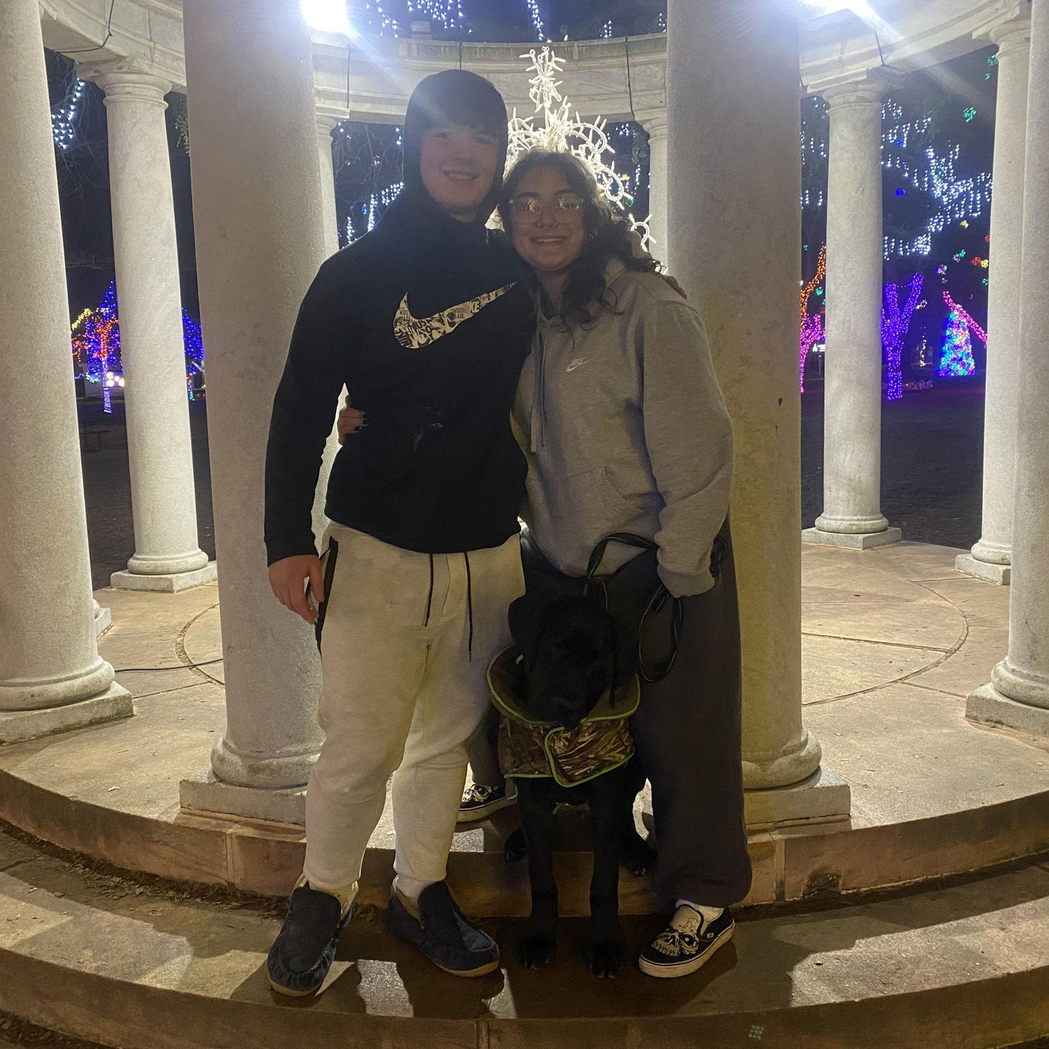 1st year seeing the Gallopolis lights with our big baby