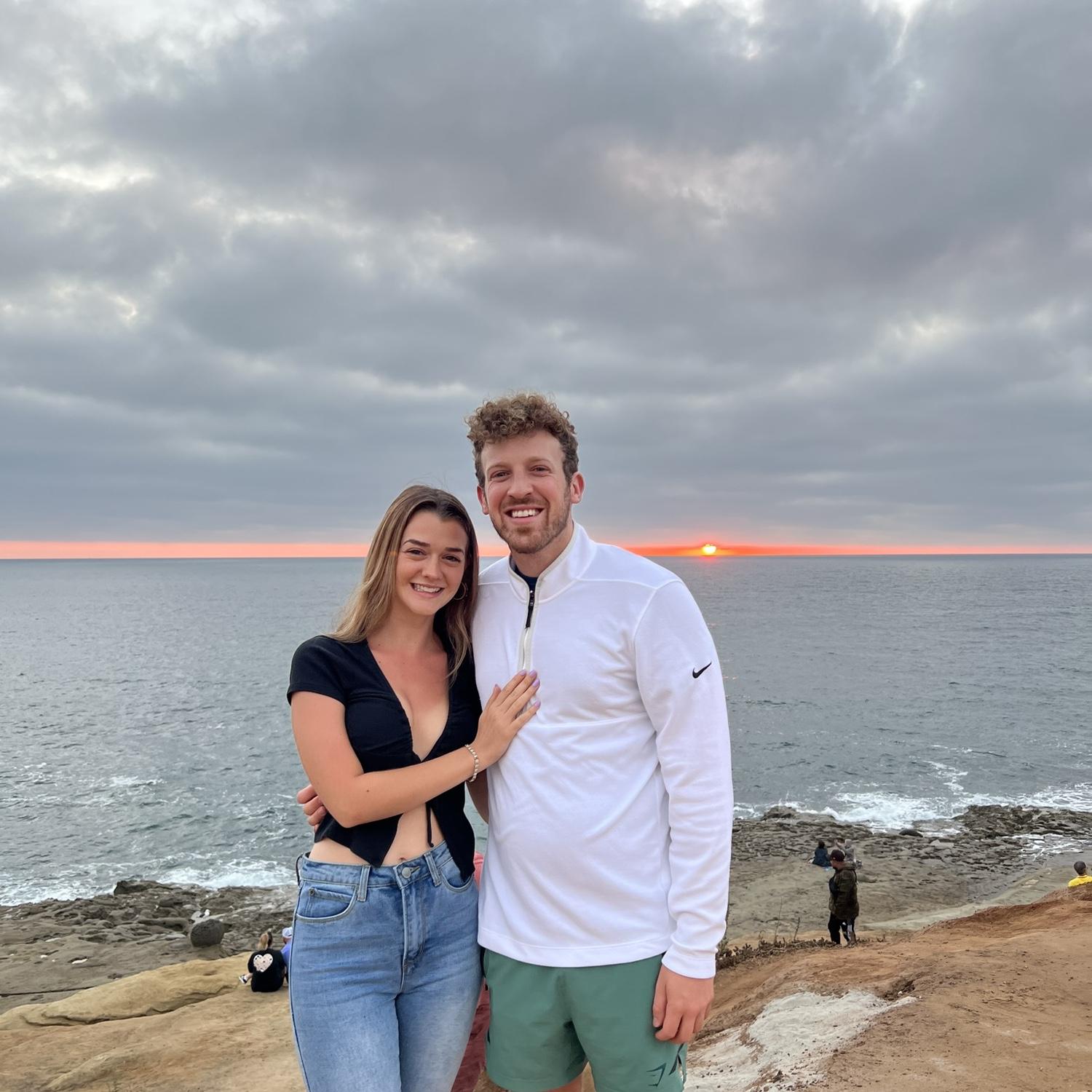 Sunset Cliffs, San Diego. Visiting one of Aaron's favorite cities, September, 2023.