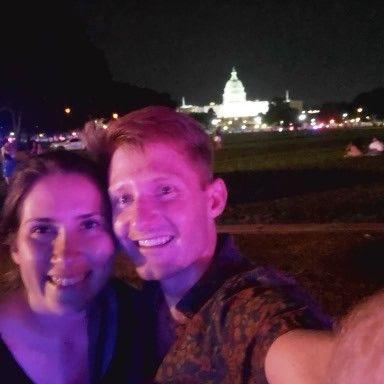 Outside the White House!