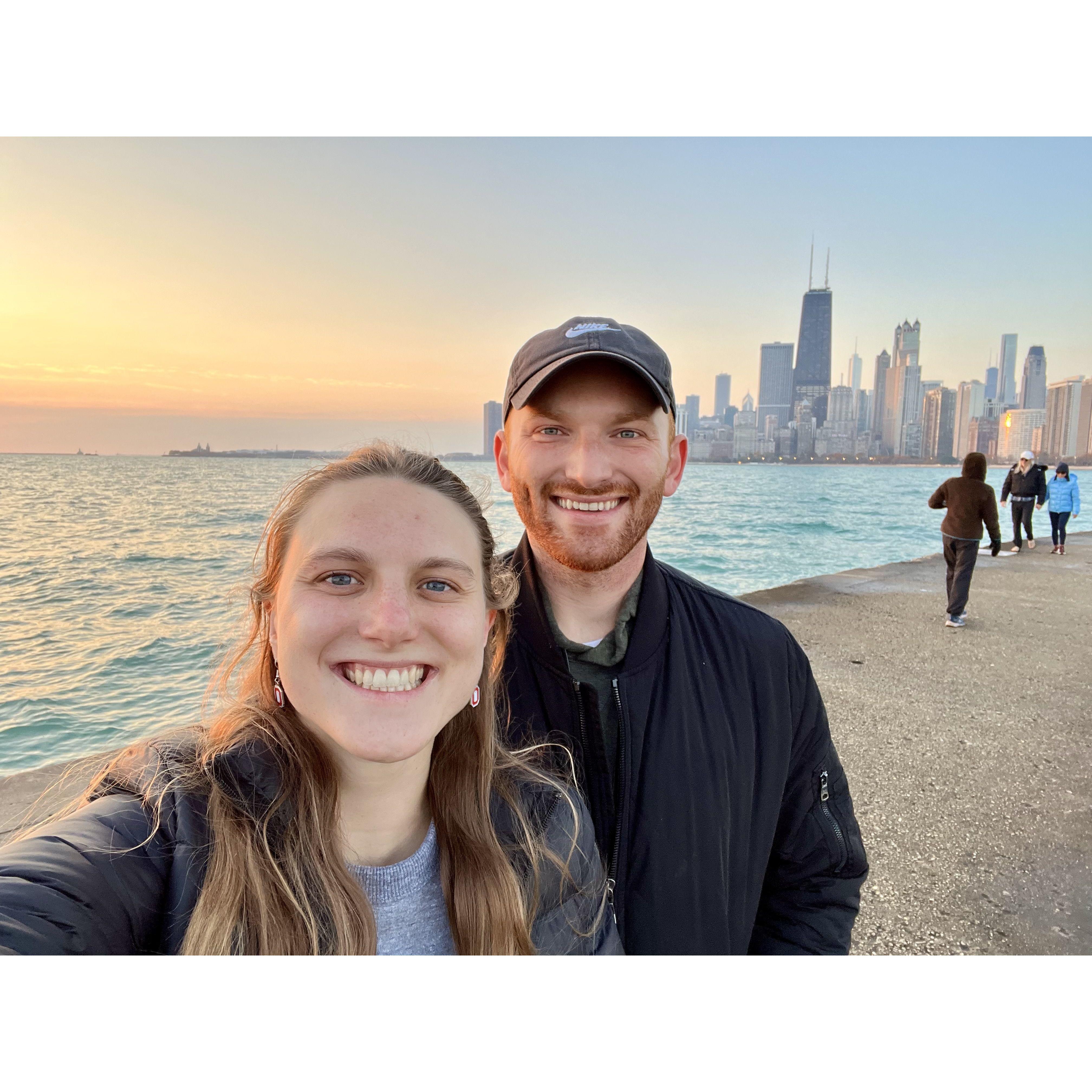 November 4th, 2023 - An early morning date before Dan went to Scotland for work! We spontaneously decided to go watch the sunrise on the lake and roam the farmers market.
