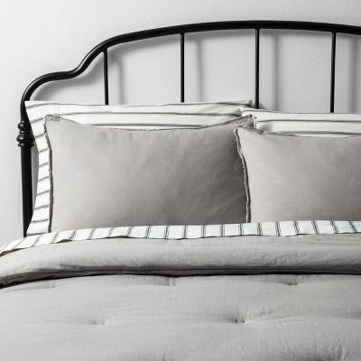 Comforter Set Solid - Hearth & Hand™ with Magnolia- Jet Gray- King