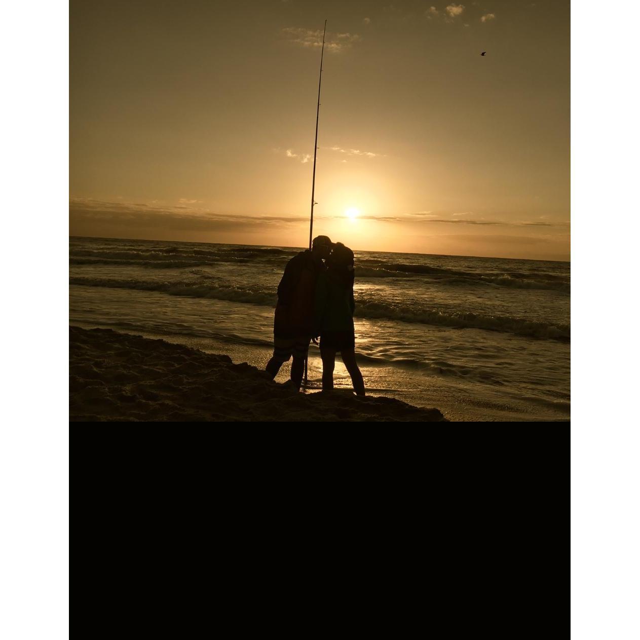 Morning fishing in Murrells Inlet 2017. My cousin Elizabeth snapped this.