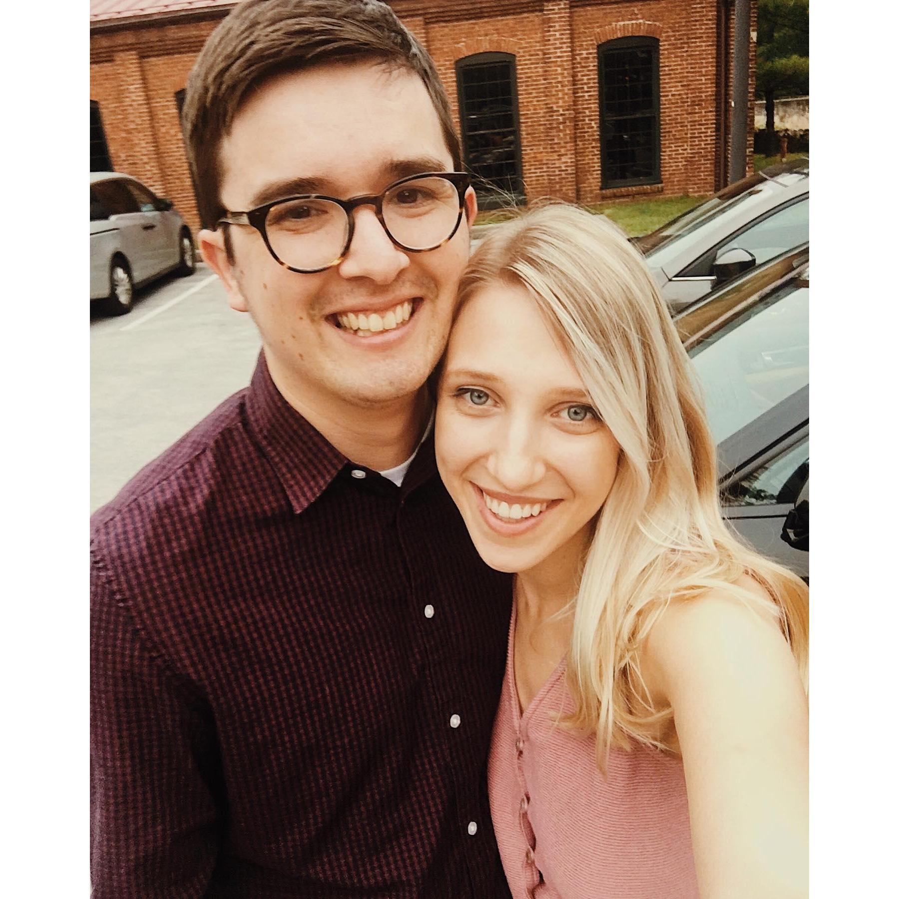 6 month anniversary in the parking spot where we met.
