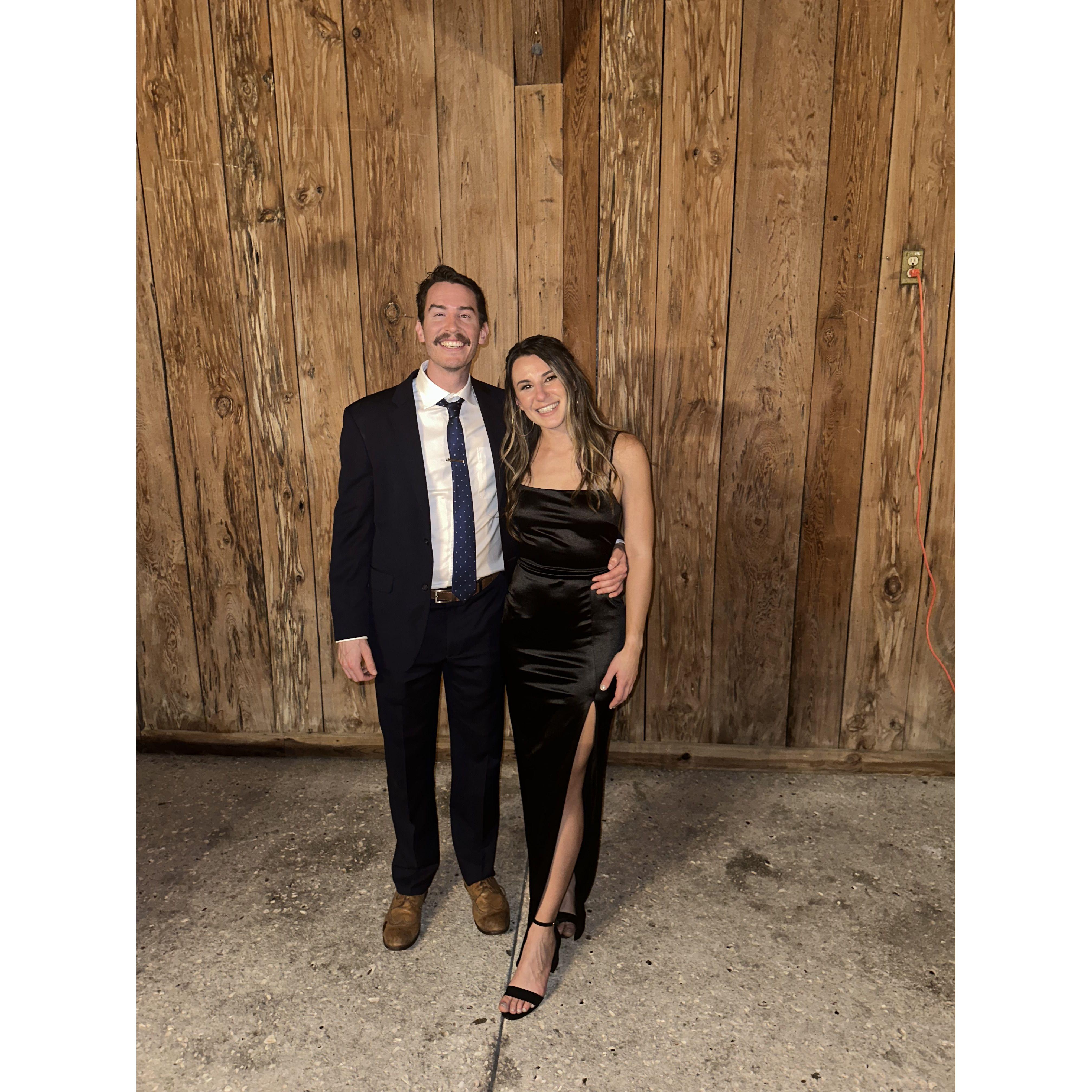 One of the only photos you’ll find where we’re dressed up!