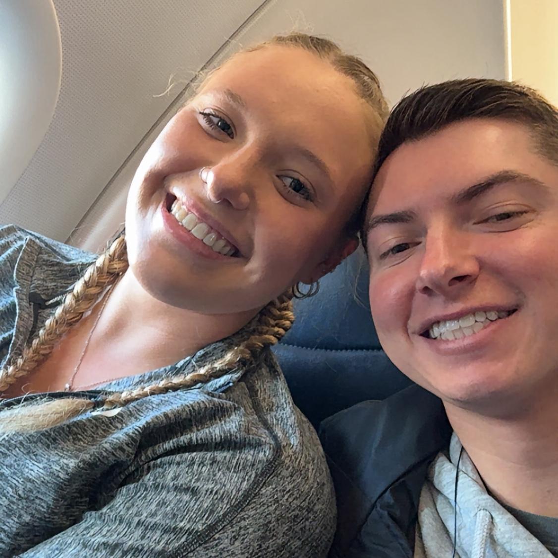 My first time on an airplane
