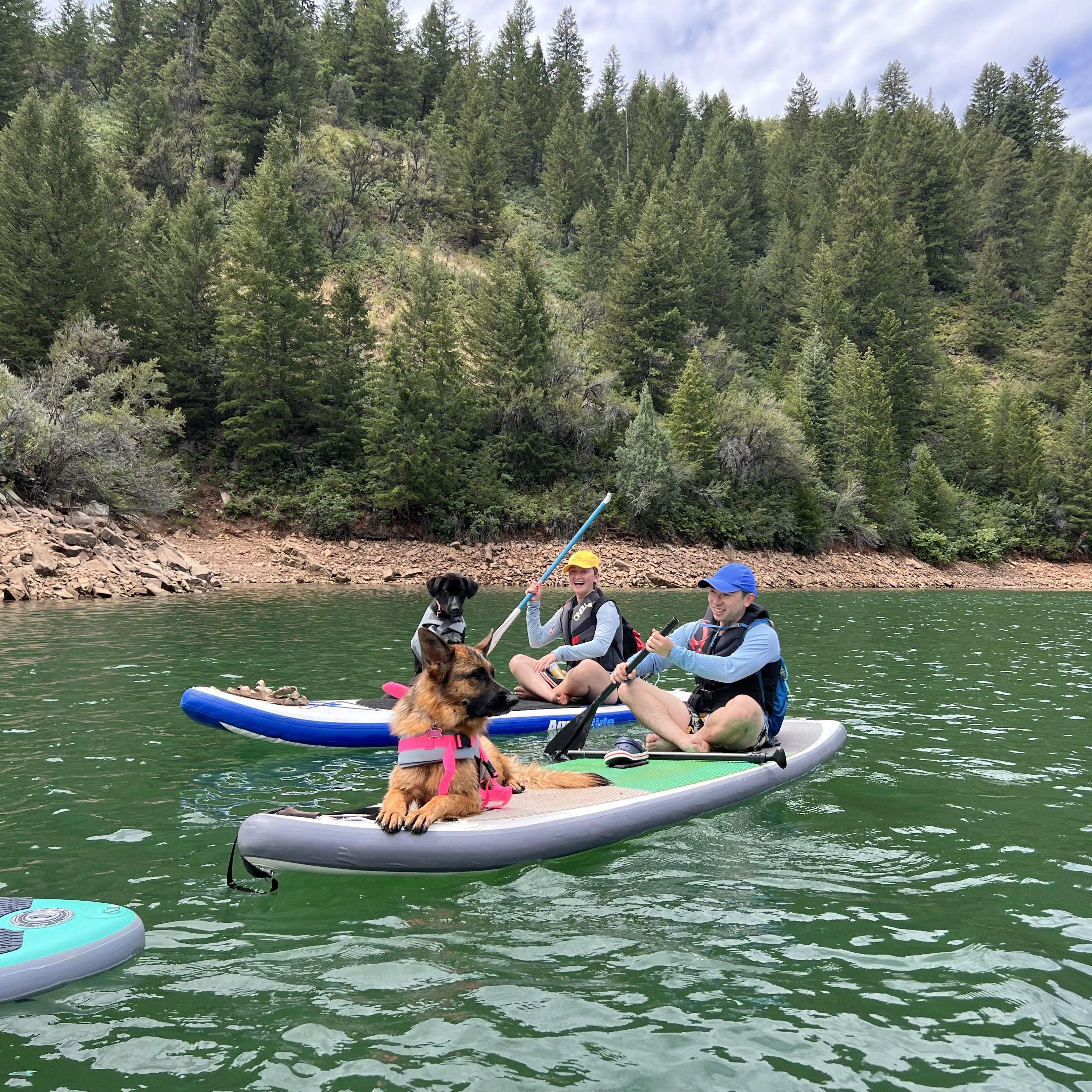 Family photo at Causey Reservoir 2022