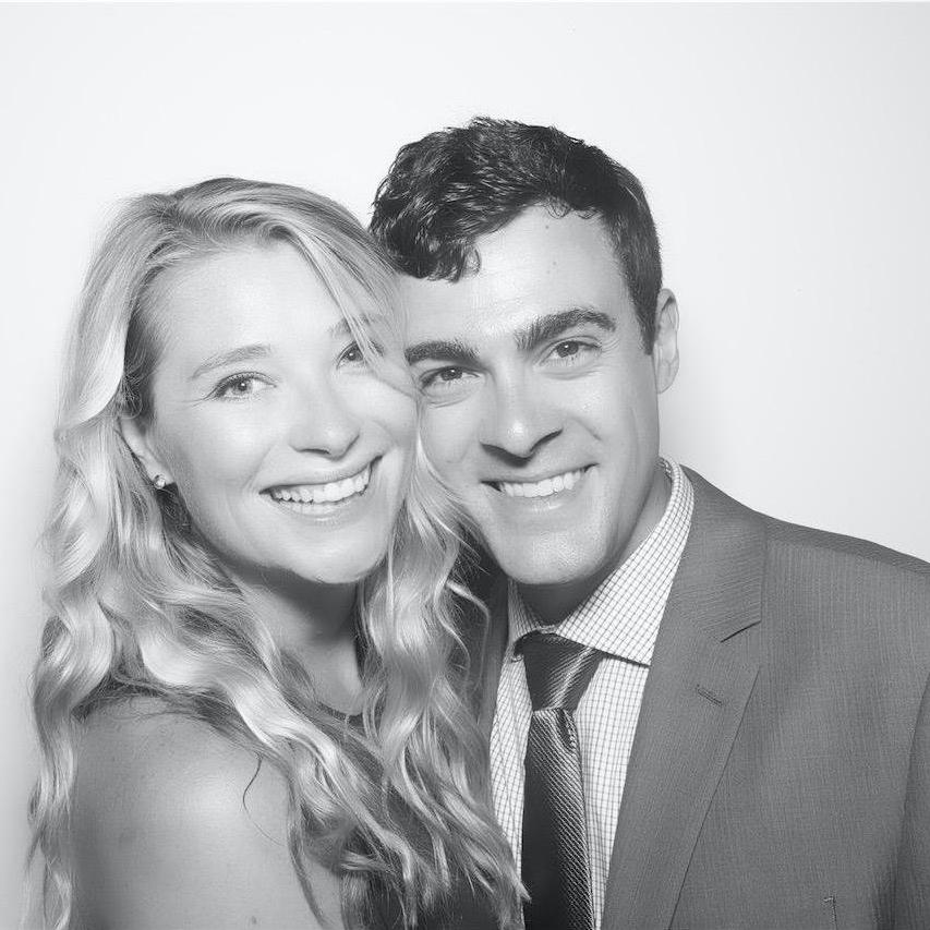 Black and white glam for Kate and Chris's wedding