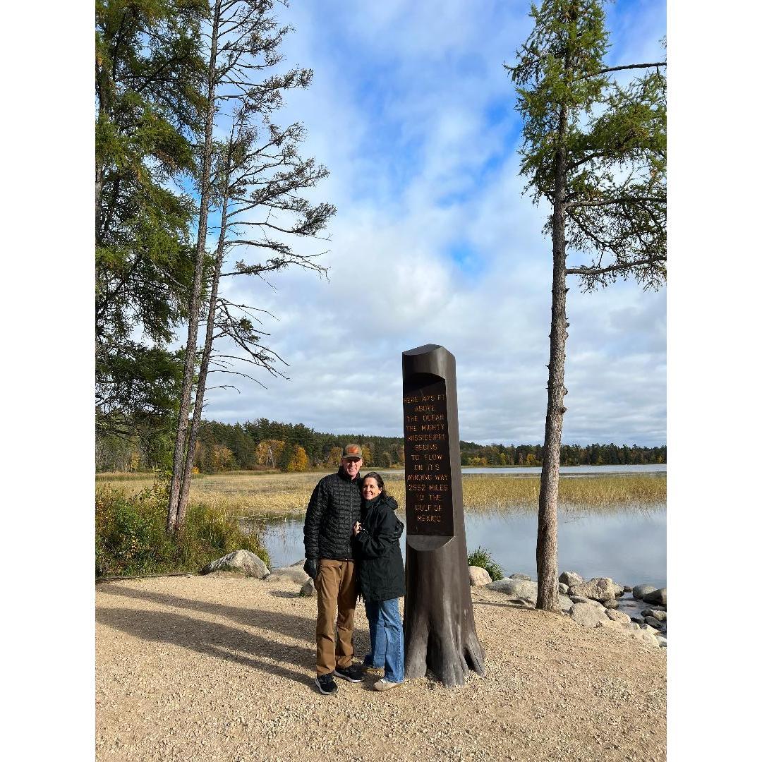The source of the Mississippi, Lake Itasca. Jeanne used to tell her students "just draw on the source of the Mississippi...SOMEWHERE in Minnesota. It doesn't matter!"
