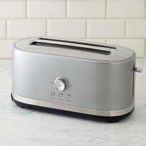 KitchenAid® 4-Slice Long Toaster, Contour Silver
