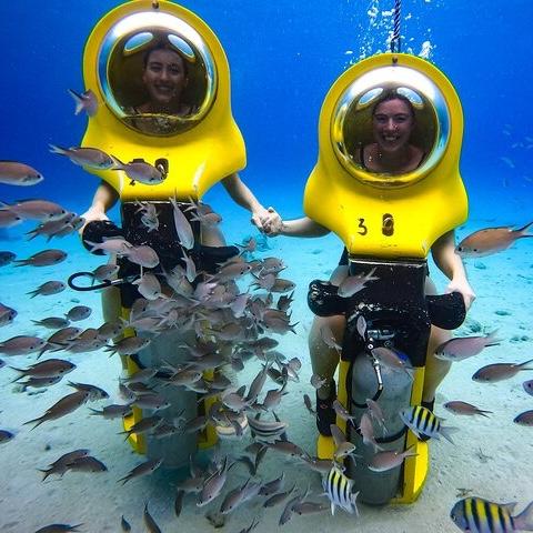 Underwater Scooters On Our Honeymoon