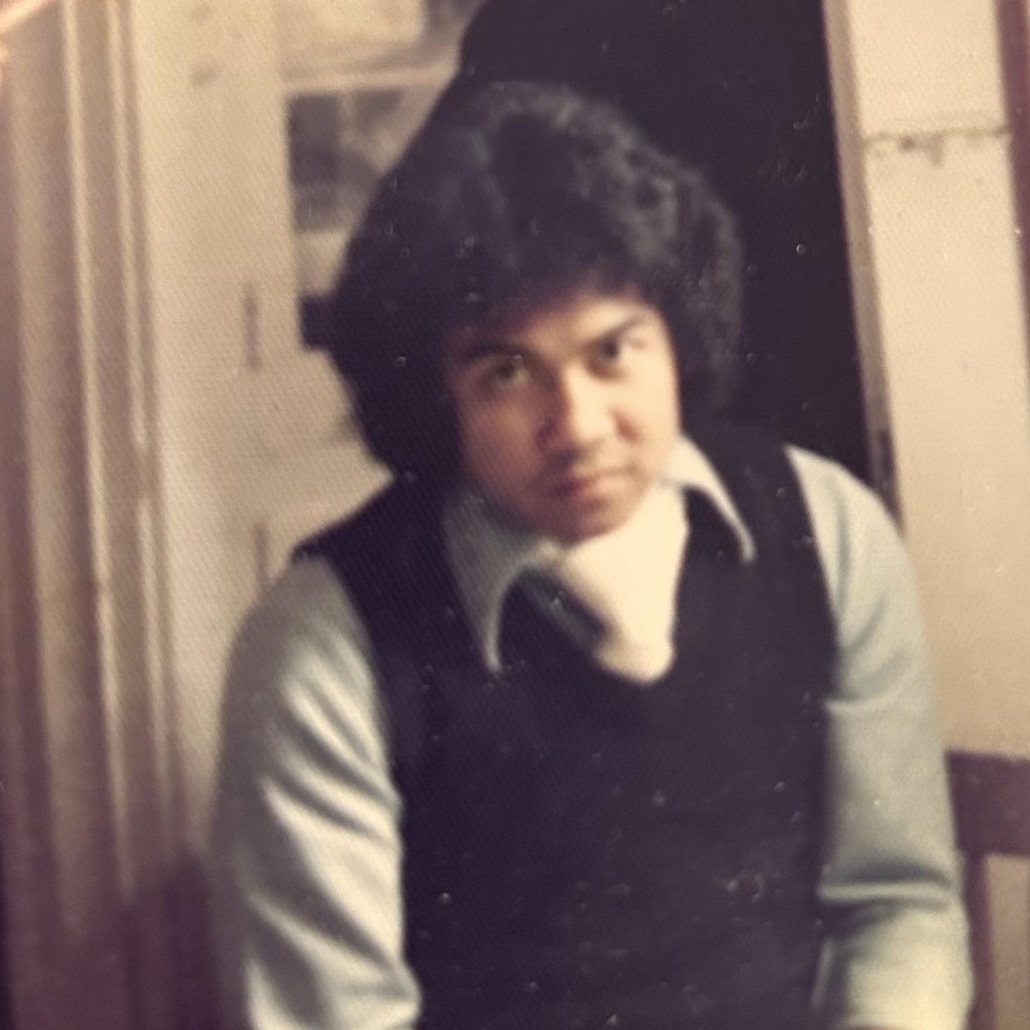 What he looked like when he first arrived in November 1973