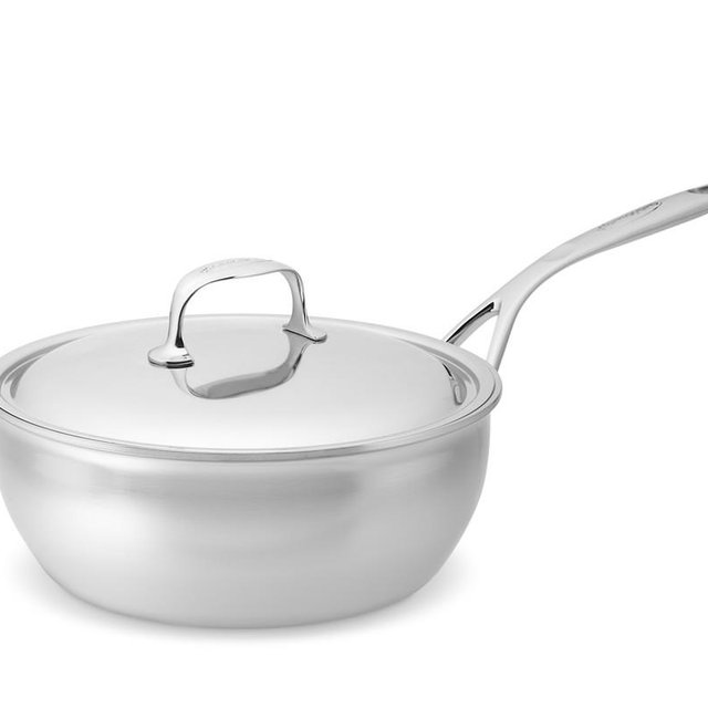 Demeyere Atlantis Stainless-Steel Curved Saute Pan, 3 1/2-Qt.