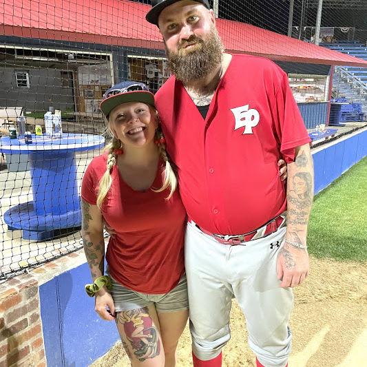 Charles and his biggest fan.