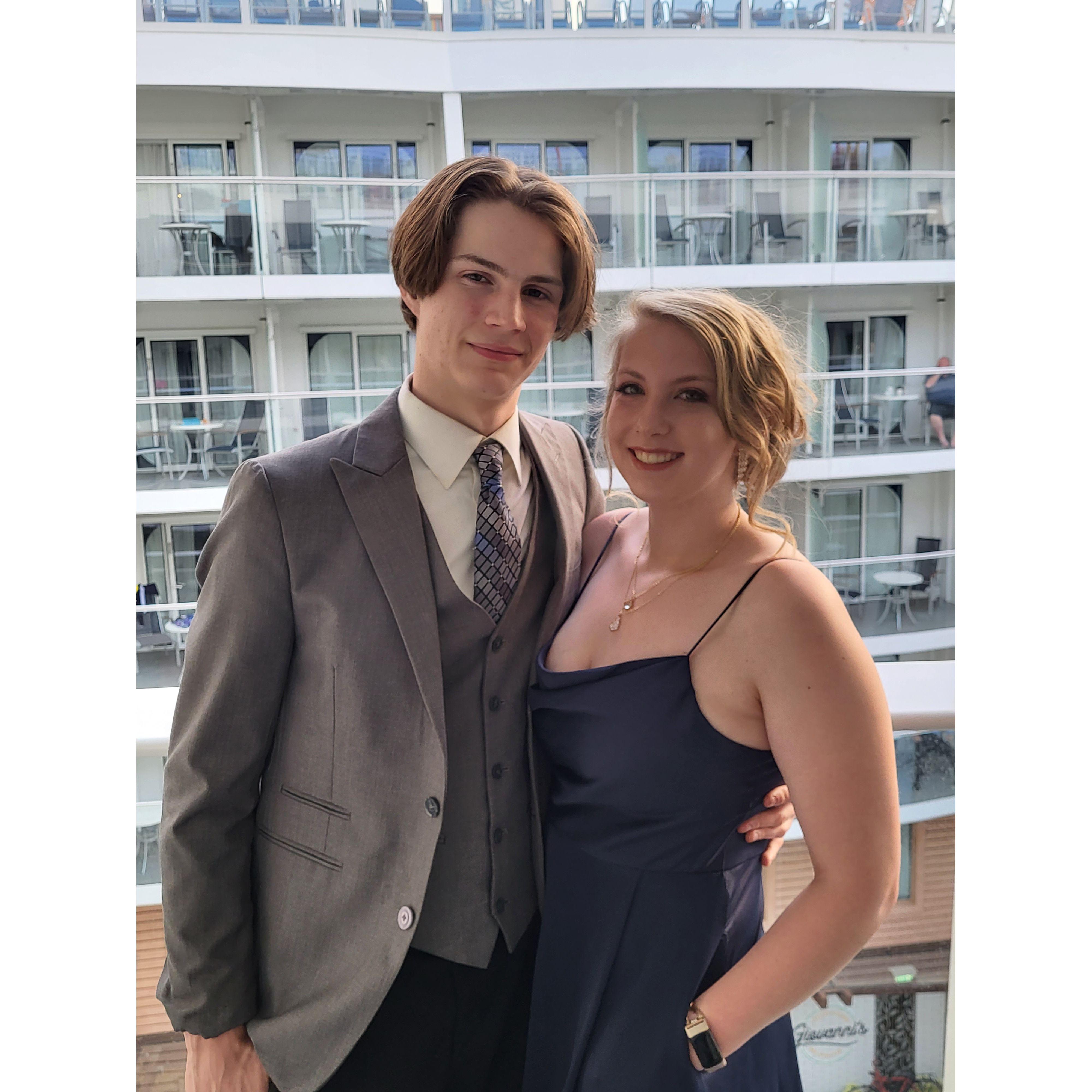 Formal night on the Royal Caribbean Wonder of the Seas.