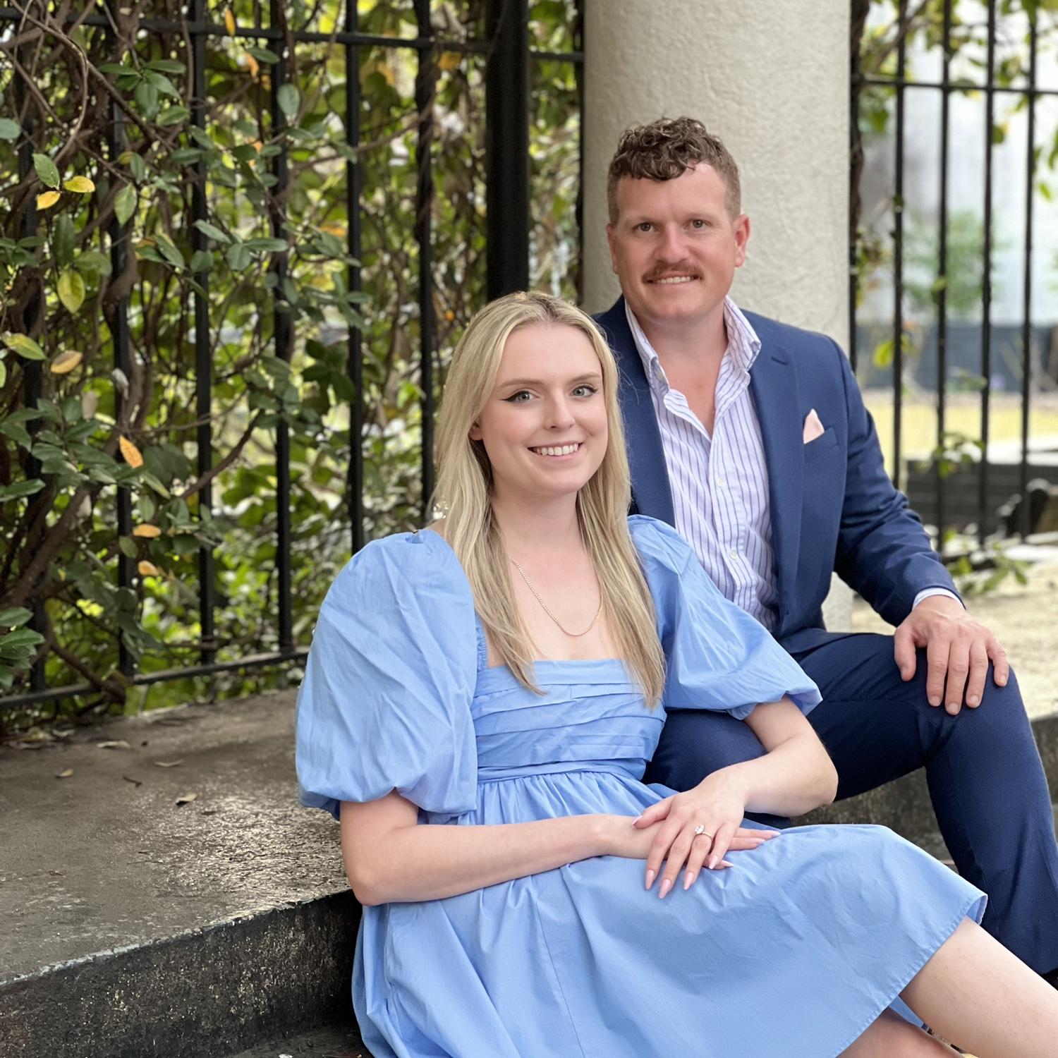 Our first picture as an engaged couple!