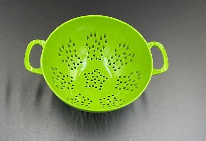 Heavy Duty 6 Inch Mini Food Kitchen Colander with Double Handles for Fruit Vegetable BPA Free (Forest Green)