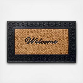 Bordered Welcome Mat