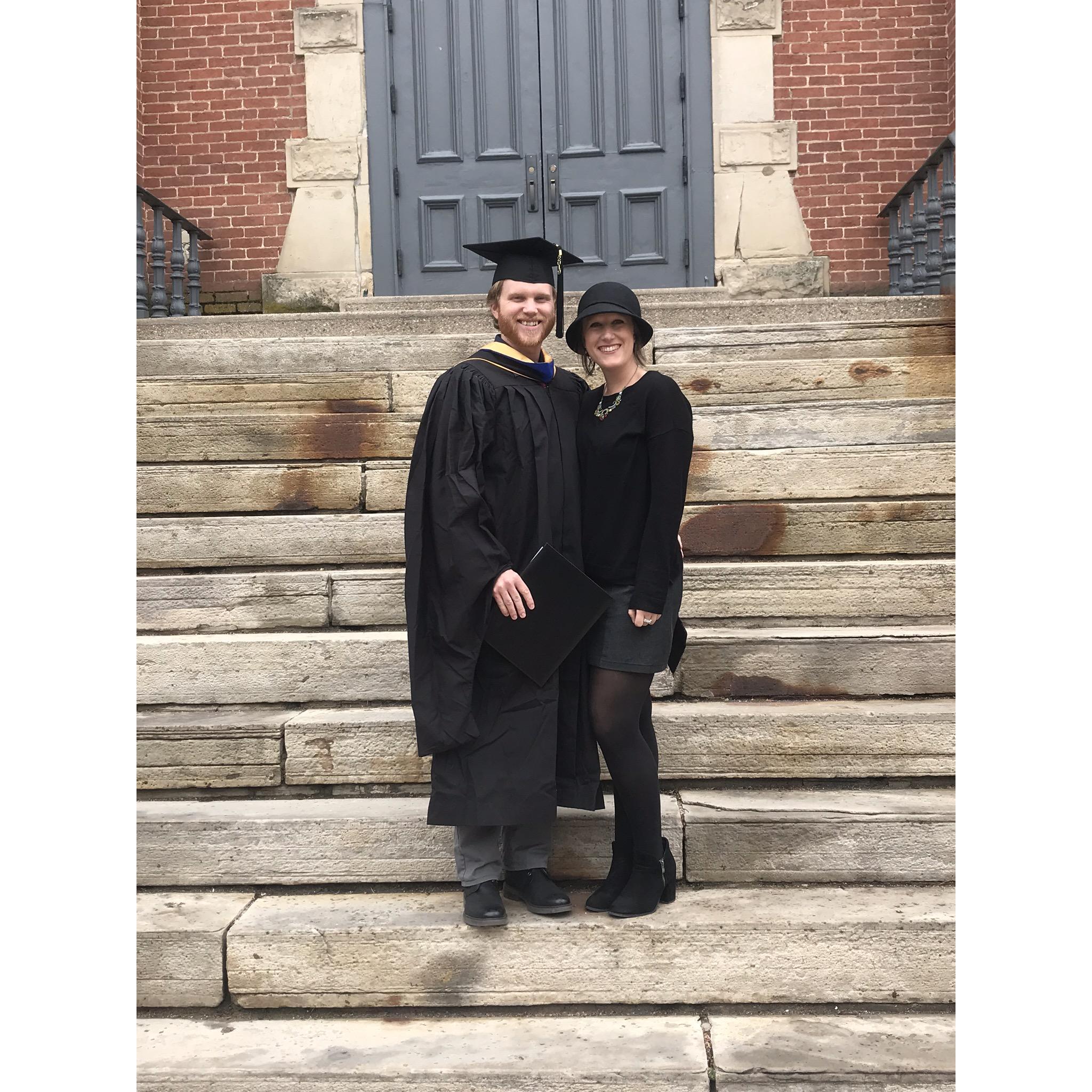 Kevin graduates from CU Boulder with his MBA, May 2019