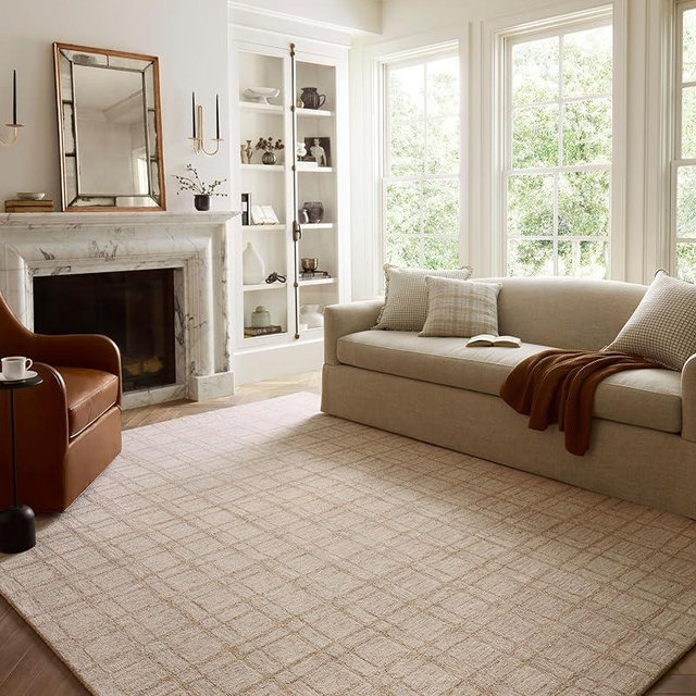 Loloi Chris Loves Julia Polly Collection POL-10 Khaki/Sand 7'-9" x 9'-9" Area Rug