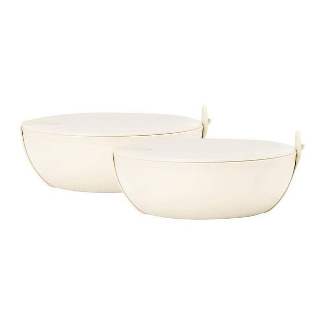 Porter Plastic Bowl, 2 Piece Set, Cream