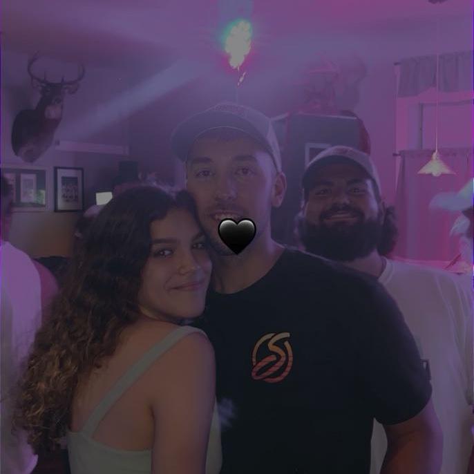 Our first photo together featuring Jeremy, one of Sean’s college best friend and groomsman. This photo was taken by Amanda AKA the Match Maker. Thanks to her we have been inseparable since 08/20/21 🤍