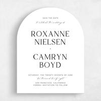 White Wedding Save the Date - Altair Classic