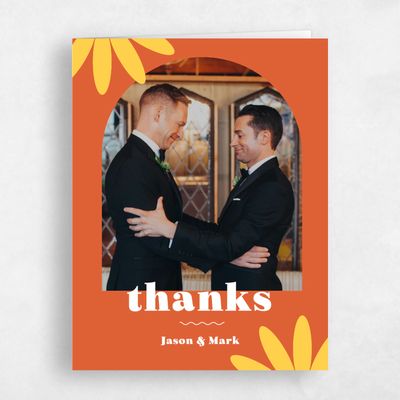 Orange Wedding Thank You - Peoria Photo