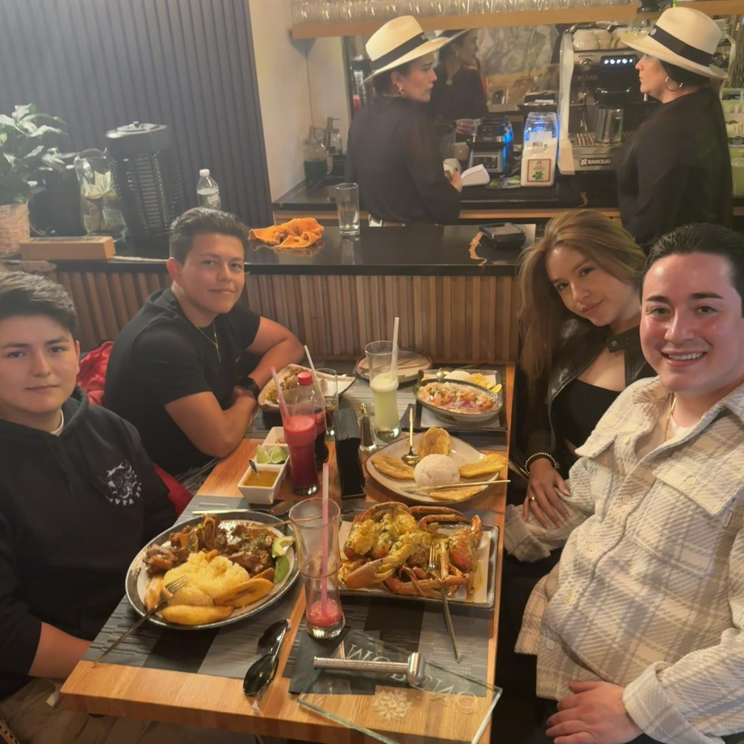 Ecuadorian food with the cousins