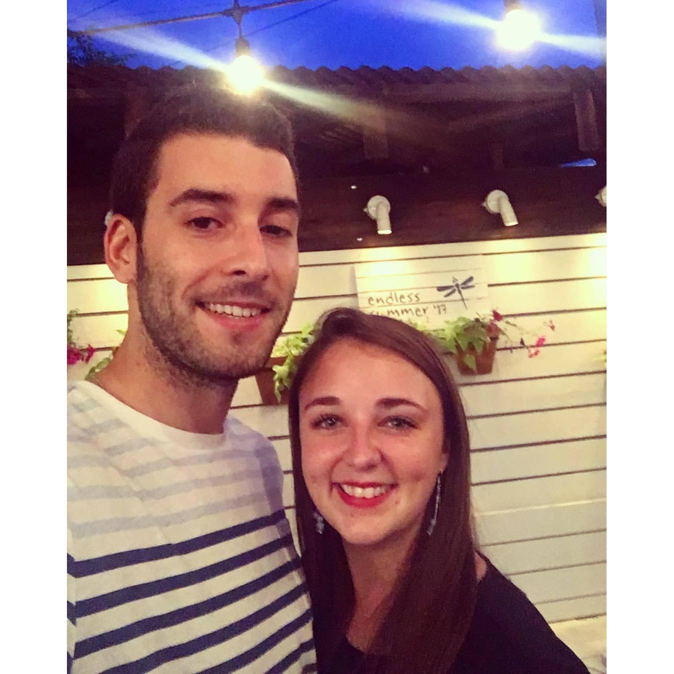 Date night at Bar Taco - the early days of dating, 2017.