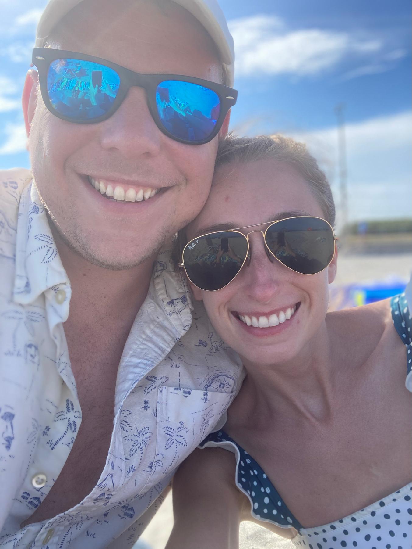 At the beach in Rhode Island